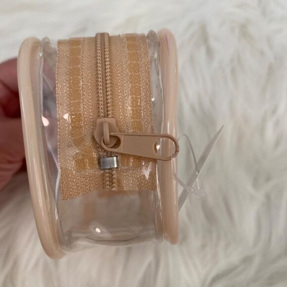 Amifa PVC Zipper Pouch. Bear Print. Clear/Light Brown. Animal Print. Kidcore. - Picture 6 of 8